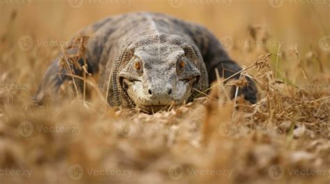 Komodo dragon hidden predator photography grass national geographic style documentary wallpaper ...