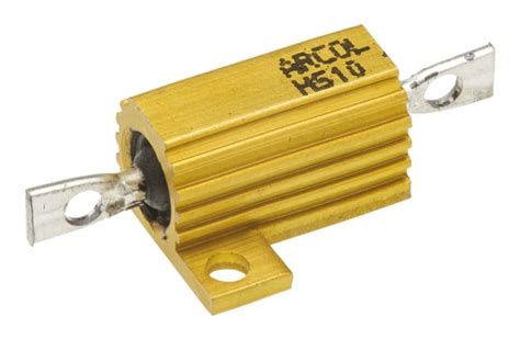 HS10 100R J Arcol | Arcol, 100Ω 10W Wire Wound Chassis Mount Resistor ...