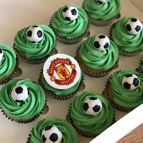 Soccer Themed Cupcakes with Giant Choc Malts