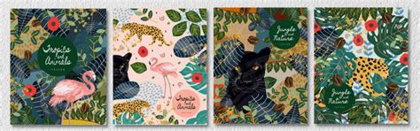 Animals In Forest Art 2, Set Of 4 – Myindianthings