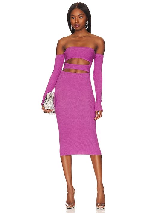 NBD Marcella Cut Out Midi Dress in Purple | REVOLVE