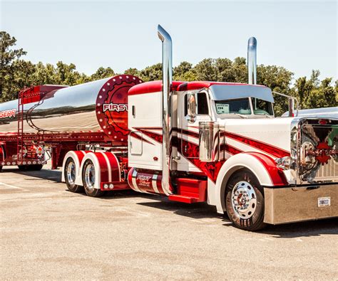 Download wallpaper custom, truck, big rig, peterbilt, section trucks in ...