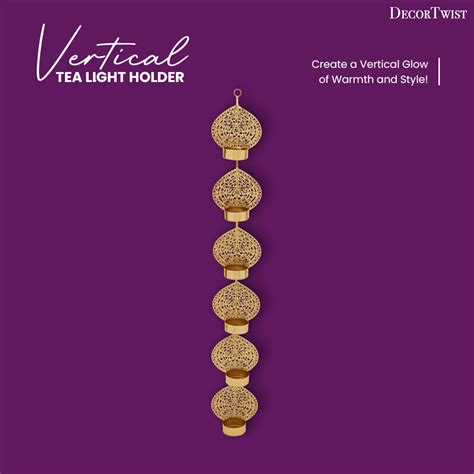 Vertical 6 Tea Light Holder Wall Art – DecorTwist