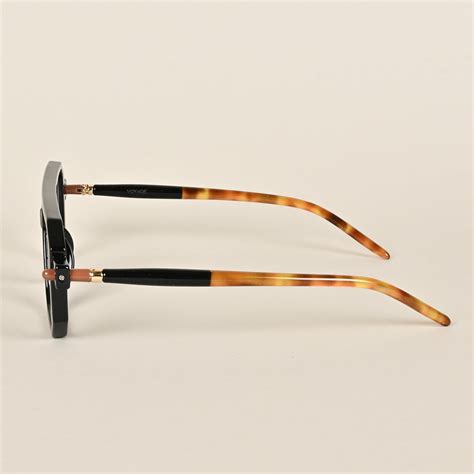 Voyage Goat Black Wayfarer Eyeglasses for Men & Women (86582MGA2-C1 ...