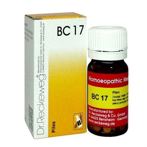 Reckeweg BC 17 – Homeopathic Tablets for Piles Relief – Homeomart