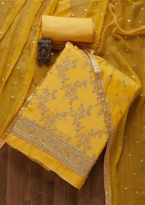 Yellow Suit - Buy Yellow Colour Salwar Suits Online At Best Price – Koskii