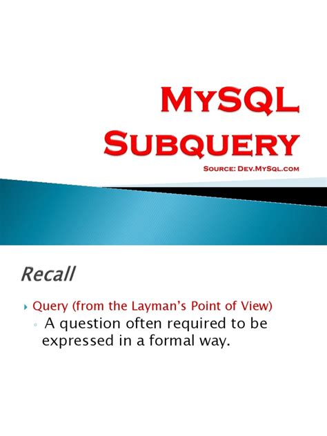 MySQL Subquery 的图像结果
