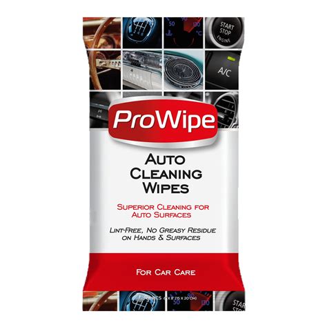 ProWipe Car Cleaning Wipes - Car Interior Cleaner, Car Dashboard Cleaner, Residue-Free Car Wipes ...