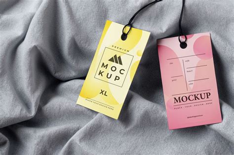 Free Label Tag Mockups PSD | Mockupful