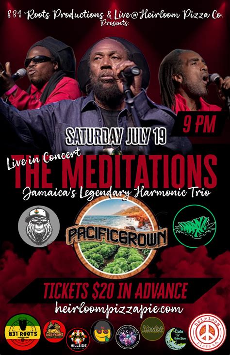 The Meditations By Live @ Heirloom Pizza – Salinas City Center ...