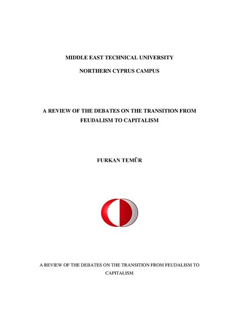 A Review Of The Debates On The Transitio - MIDDLE EAST TECHNICAL ...