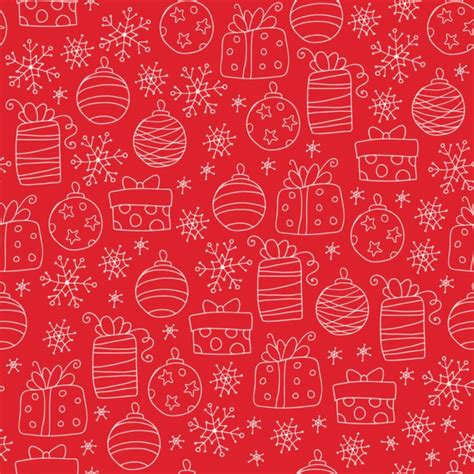 Christmas Decor Wallpaper With Gifts Snowflakes - Magicdecor®