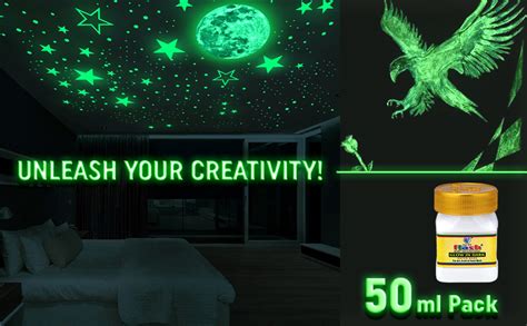 Flash Radium Paint 50 Ml, Green, Fade Resistant, Glow : Amazon.in: Home ...