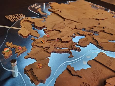 Lux Miianoo Lighting 3D Wood World Map - LED Wall Decor - Unique Gift ...