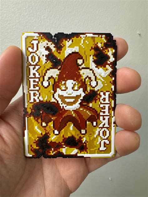 Burnt Joker - Balatro Joker 3D Printing Physical Card - Etsy