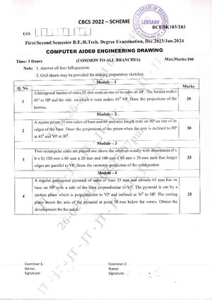 VTU Primer - Engineering Drawing - Studocu