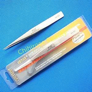 Beautify 10 pcs/lot VETUS tweezers stainless steel hyperfine high ...