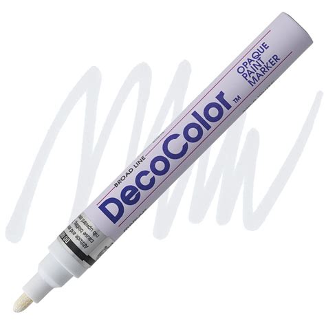 Decocolor Paint Marker - White, Broad Tip | Utrecht Art Supplies
