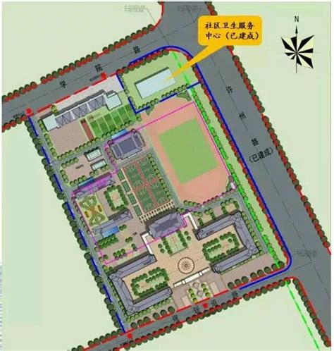 2019许昌市CBD芙蓉湖片区学区划分图解版_示范区