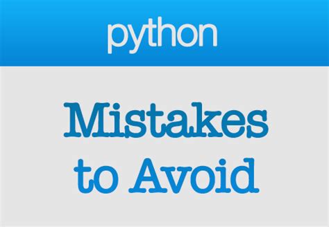 Common Mistakes in Python Programming 的图像结果