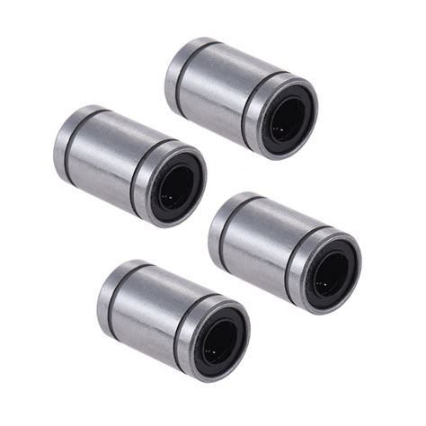 Anself 4pcs LM8UU 8mm Inside Dia Rubber Linear Ball Bearing Bushing for ...