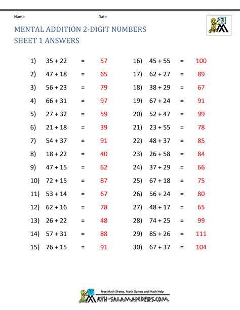 3rd Grade Math Addition 的图像结果