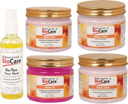 BEAUCODE BioCare Pack of-5, Bridal Face and Body Gel & Cream & Mask ...