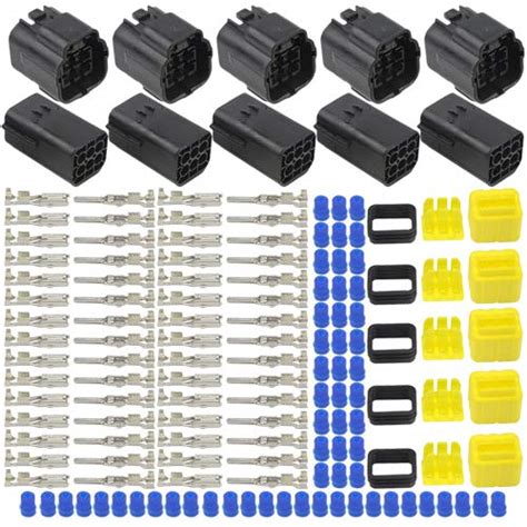 WMYCONGCONG 5 Kits 6 Pin Way Waterproof Electrical Connector Plug for ...