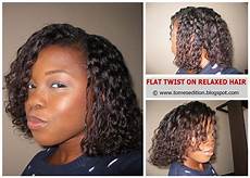 How To Style Your Relaxed Hair by Tomes Edition My Best Flat Twist Out On Relaxed Hair How To Style Your Relaxed Hair