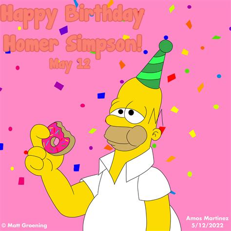 Happy Birthday Homer Simpson (2022) by ArtisticAmos on DeviantArt