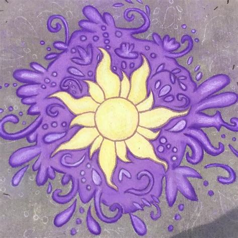 Rapunzel's Chalk Drawing