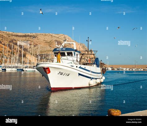 Spanish fishing boat Stock Photo - Alamy