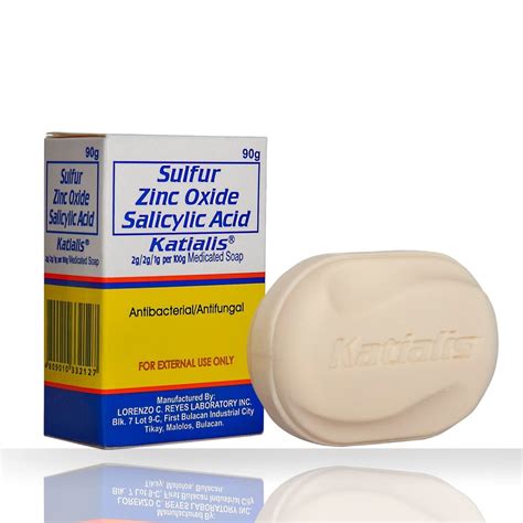 Katialis SOAP Sulfur Zinc Oxide Salicylic Acid Anti Fungal India | Ubuy