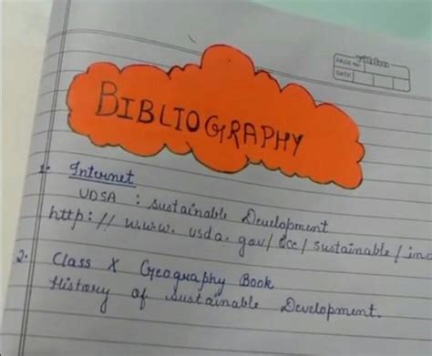 How to write bibliography in any school assignment file. Pl send pic of ...