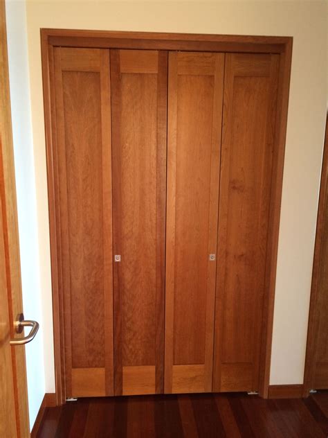 Cherry Wood Bifold Closet doors | Bifold closet doors, Closet doors ...