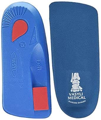 Vasyli Custom 3/4 Length Insoles, Blue, Kid’s Large, Fast & Effective ...