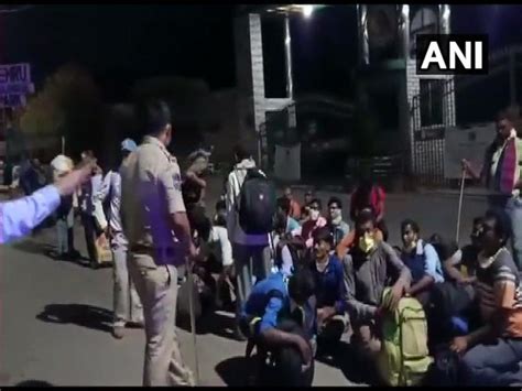 Migrants walking towards railway station stopped at Telangana's ...