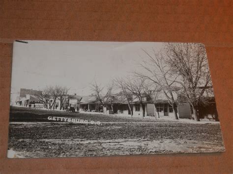 GETTYSBURG SOUTH DAKOTA - 1909 REAL-PHOTO POSTCARD - STREET VIEW ...