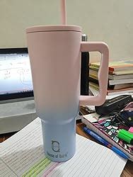 House of Quirk 1200ML Stainless Steel Tumbler Hot and Cold with Handle ...