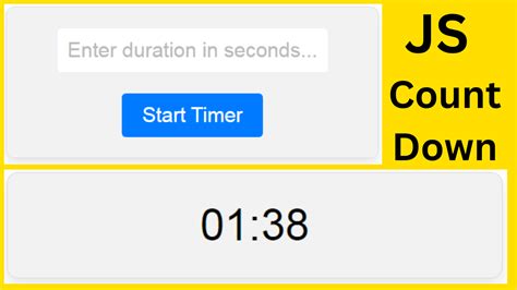 Image result for JavaScript How to Display Timer