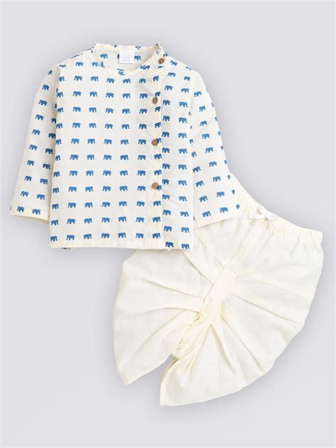 Polka Tots Dhoti Kurta Set for Boys 100% Super Soft Cotton Traditional ...