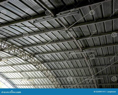 Galvanized metal roof stock image. Image of roof, ceiling - 52499119