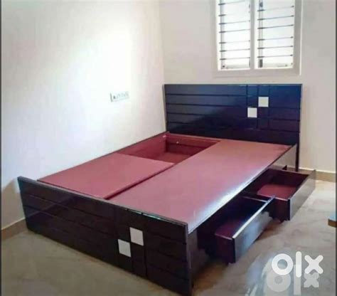 new 5x6 wooden queen storage box double cot just 9500 free delivery ...