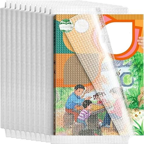 Rexez Self Adhesive Book Cover Set (30 Pcs) | Waterproof Transparent ...