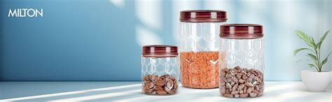 Buy Milton Hexa Airtight Containers for Kitchen Storage Food Grade ...