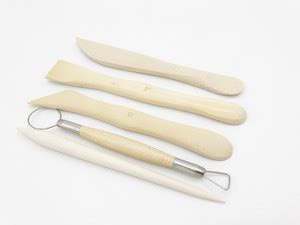Ikshu Assorted Wooden Pottery Modelling and Clay Sculpture Tools Scrape ...