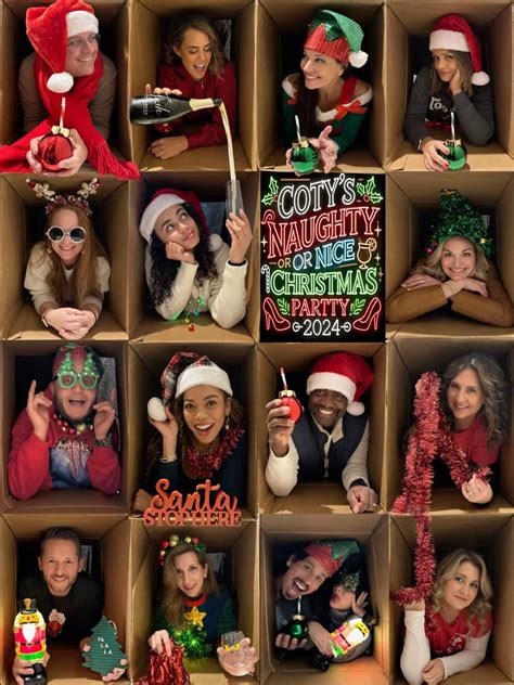 Christmas Party In The Box Photoshoot | Fun christmas photos, Christmas ...