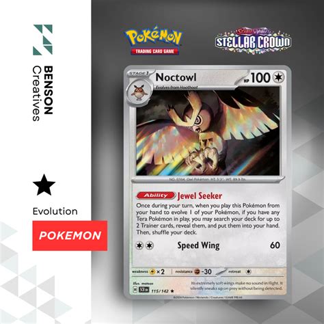 Noctowl | 115/142 [Stellar Crown] Pokémon TCG | Shopee Malaysia