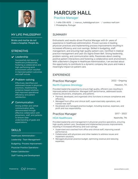 Practice Manager Job Description