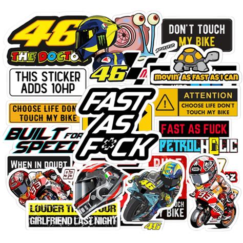 Cool Bike & Car Sticker Ser | Pack Of 20 | Stickerfever.in